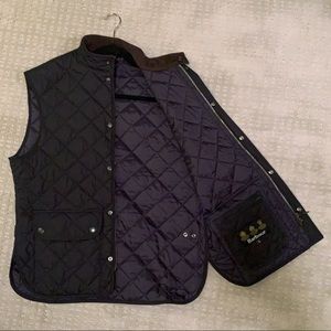 Barbour Quilted Navy Blue Vest - Men’s